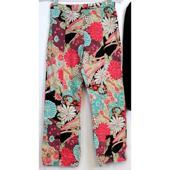 CottonTail Originals 2pc Outfit Shirt Pants Asian Inspired Print Flower 6x Fall - Picture 5 of 13